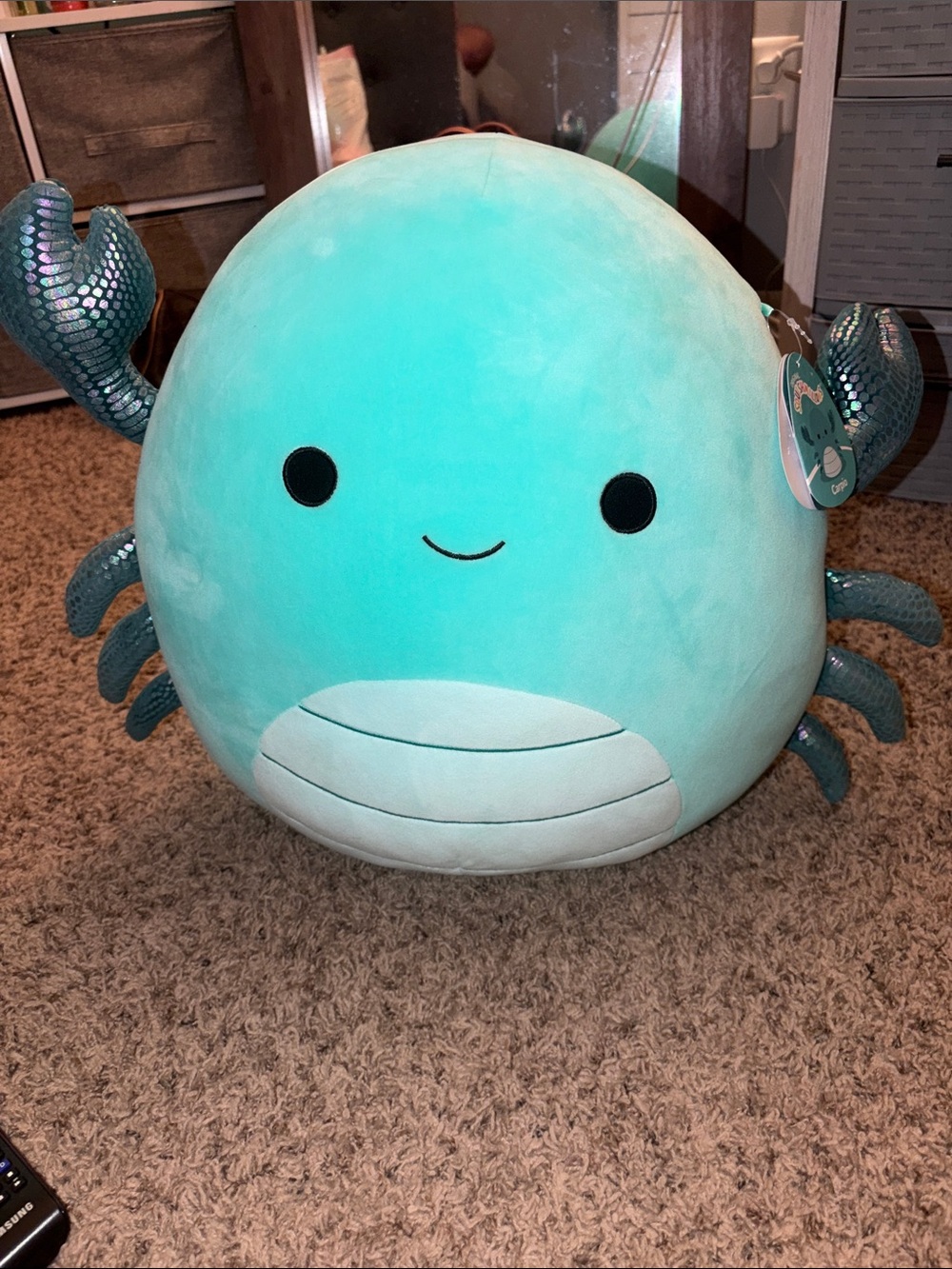 Squishmallows Wildlife Exotic Animal Squad Carpio the Teal Scorpion 12" NWT